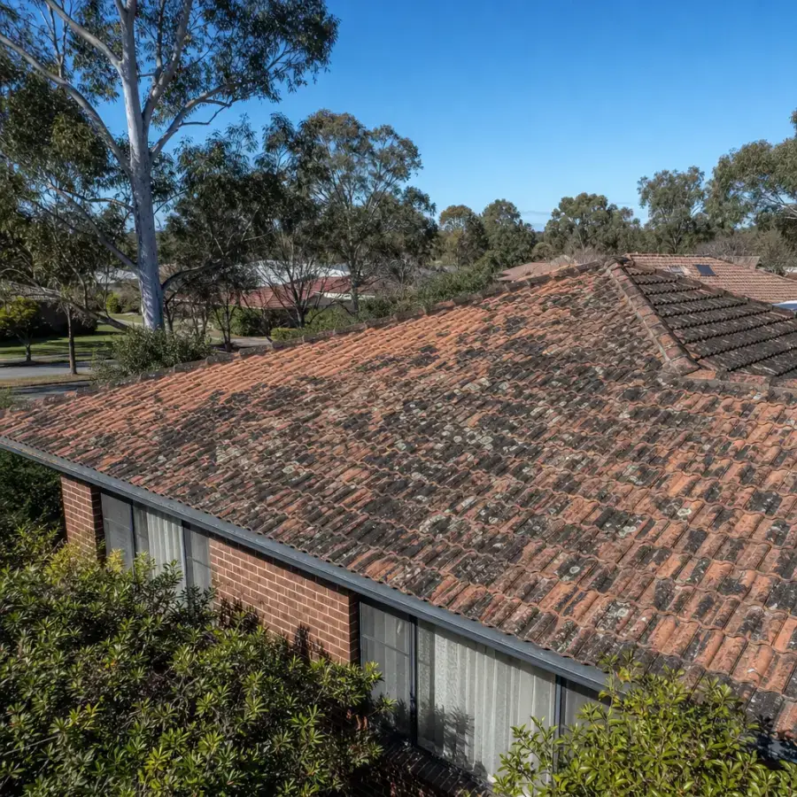 Terracotta Clean & Repoint in Woden Valley — before